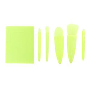 Makeup Convenient Makeup Brush Kit Fluorescent Green 1 Set